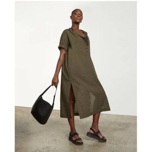 NWT Everlane The Caftan Dress Green Coverup Flowy Large